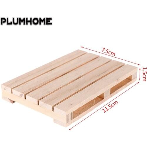 Hot Sale Mini Wooden Pallet Beverage Coasters For Hot And Cold Drinks Wood Pallet Pot Cushion Crafts Table Decoration