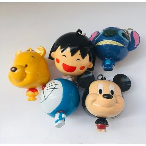Disney Stitch Pooh Mickey Anime Figures Cartoon Product Cosplay Measuring Ruler Tape Unisex Gift