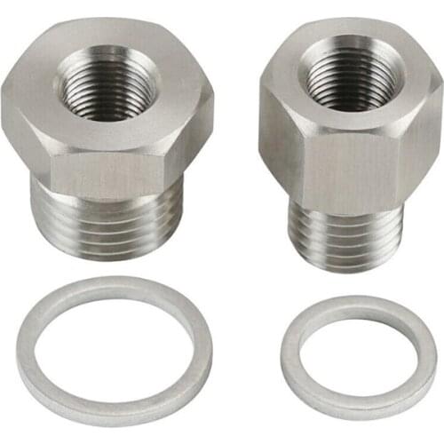 LS1 4.8L 5.3L 6.0L Swap M12 M16 Oil Pressure Coolant Temp Gauge Fitting Adapters