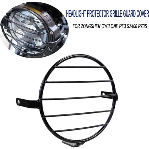 Motorcycle RE3 ZS400 RZ3S Headlight Protection Headlight Lampshade For ZongShen Cyclone RE 3 ZS 400 RZ 3S