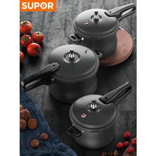 Small explosion-proof aluminium alloy pressure cooker pan household gas electromagnetic furnace safety high press pot stewpot