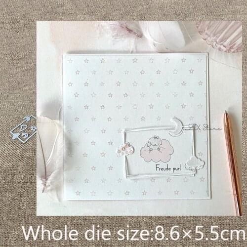 New Design Craft Metal stencil mold Cutting Dies moon cloud frame decoration scrapbook die cuts Album Paper Card Craft Embossing