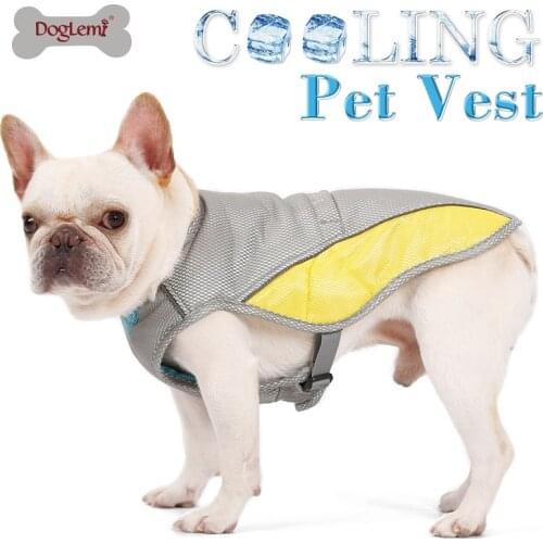 Summer Dog Cooling Vest Clothes Cooling Harness For Dogs Adjustable Mesh Reflective Quick Release Heat 7 Sizes Dog Chest strap