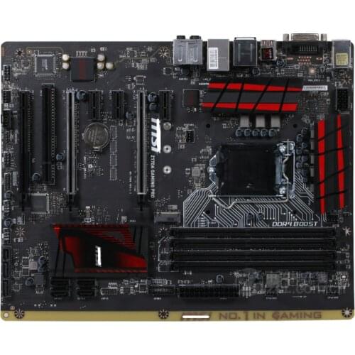 Used Motherboard LGA 1151 MSI Z170A GAMING PRO Z170 i7 i5 i3 DDR4 3600(OC)MHz PCI-E 3.0 M.2 HDMI-compatible xZ170