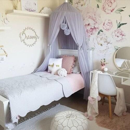 Baby Bed Hanging Canopy Mosquito Net Princess Bed Canopy Girls Room Decoration Baby Crib Netting Tent Kids Room Decor Baldachin