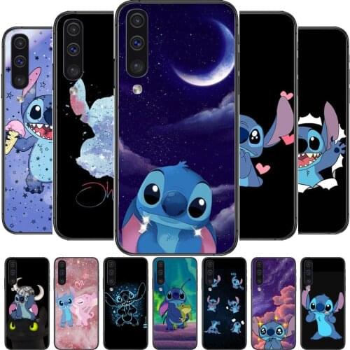 Stitch Phone cover hull For SamSung Galaxy S8 S9 S10E S20 S21 S5 S30 Plus S20 fe 5G Lite Ultra black soft case