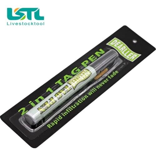 Livestock Ear Tag Pen Dedicated Ear Tag Number Permanent Non-deformation Marker Pen Ear Tag Marking Pen #xm305