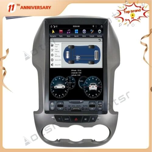 Vertical Touch Screen Tesla PX6 Android 9.0 Car HD Radio Player For Ford Ranger/ Ford F250 2011+ Car GPS Navigation DSP+ CARPLAY