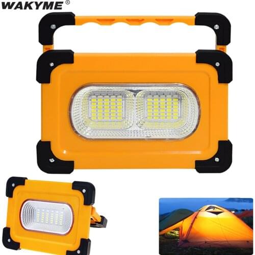 Solar LED Floodlight Outdoor Super Bright SpotlightPower Display 180° Rotatable Emergency Work Light For Camping Hunting