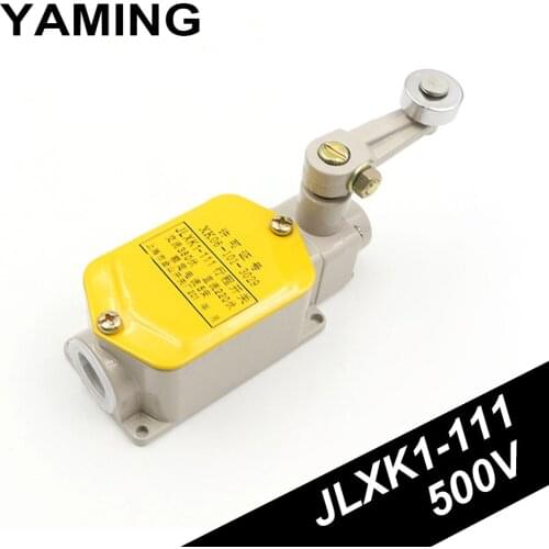 Stroke Switch JLXK1-111 Single Wheel Security Type Automatic Reset Roller Lever Enclosed Momentary Rotary Actuator Limit Switch