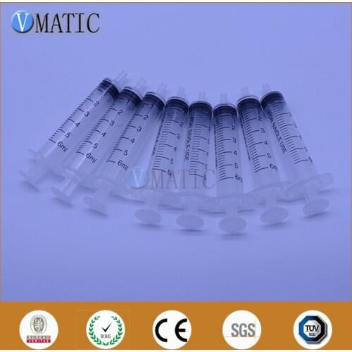 High Quality Non Sterilied 6cc 6ml Plastic Manual Syringe (Without Include Any Needle)