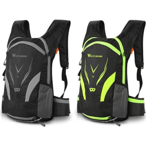 WEST BIKING Waterproof Cycling Backpacks Reflective Outdoor Sports Camping Running Hiking Rucksack Bag
