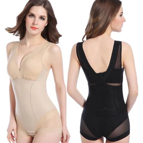 Lady Slimming Burn Fat Briefs Shapewear Tummy Slim Bodysuit Full Body Shaper Slimming Underwear Vest Bodysuits Jumpsuit L-XXL