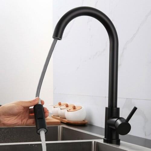 1/2" Touch On Kitchen Faucets with Pull Down Sprayer Smart Kitchen Sink Faucets with Deck Plate Stainless Steel Faucets