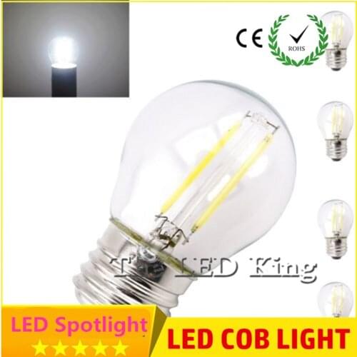 10PCS E27 Filament led light Dimmable 18W 12W 6W 220V 230V Edison Retro Chandelier led E14 bulb Glass Housing lamp 360 degree