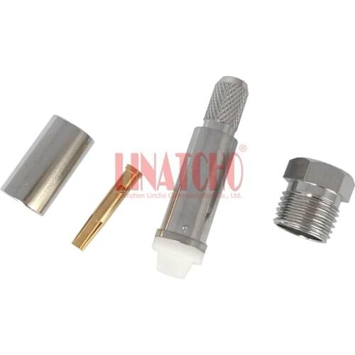 10 pcs sales 50OHM Crimp RG142 LMR195 RG58U Cable FME Female Jack Connector