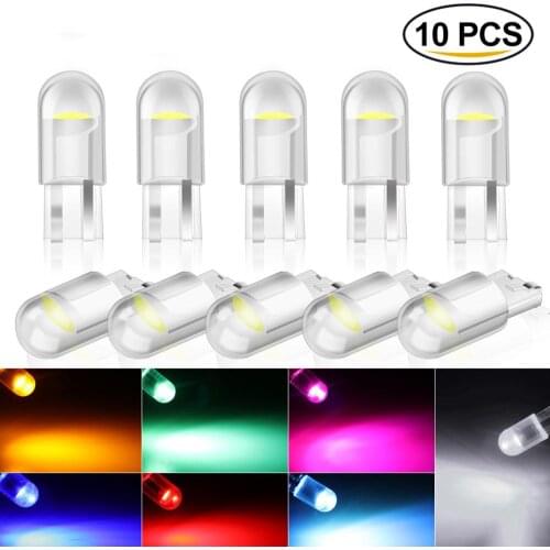 10PCS T10 W5W COB LED Car Wedge Parking Light for Saab 9-3 9-5 900 9000 Saab 93 95 Interior Decoration Car styling