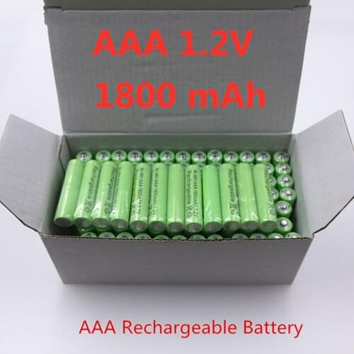4~20PCS 100% Original AAA 1800 mAh 1.2 V Quality rechargeable battery AAA 1800 mAh Ni-MH rechargeable 1.2 V 3A battery