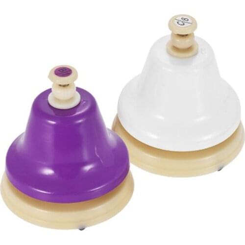 8pc 8 Note Hand Bell Percussion Instrument Puzzle Toys for Kids Child
