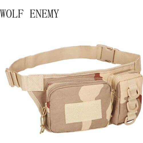 800D Outdoor Travel Military Tactical 3P Waist Bag Women Men Multifunctional Hiking Camping Camouflage Bag