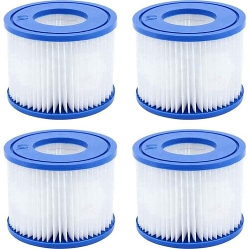 Accessories Filter Cartridge Replacement for Lay-Z-Spa Hot Tub for Monaco Spa Filter Replacement Easy to Clean, 4 Pack