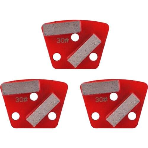 Diamond Floor Scraper 3Pcs Trapezoid Diamond Grinding 30 Grit Metal Bond Scraper for Grinder Floor Concrete