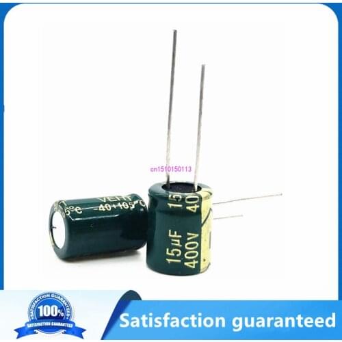 20pcs/lot 15UF high frequency low impedance 400V 15UF aluminum electrolytic capacitor only good quality 20