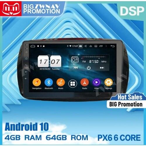 2 din IPS screen PX6 Android 10.0 Car Multimedia player For Benz Smart 2016 car Auto audio radio stereo GPS navigation head unit