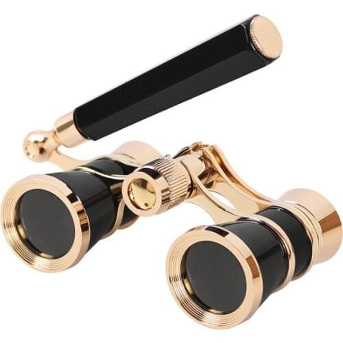 4 Colour Opera Theater Horse Racing 3X25 Glasses Binocular With Handle/Accessory Kit Women Fashion Telescope