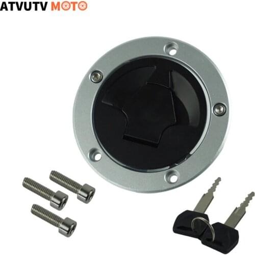 CNC Aluminum Motorcycle Fuel Tank Cap With 2 Keys Motorbike Gas Tank Cover For Kawasaki ZX6R ZX10R ZX-14 ZX14 Z1000 Z750