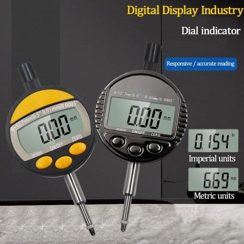 Digital mechanical dial indicator 0-12.7mm / 0.01mm Electronic Micrometer Micrometro Metric / Inch Dial Indicator Gauge