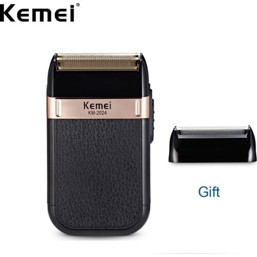 Electric Beard Shaver Men Twin Blade Waterproof Reciprocating Cordless Razor USB Rechargeable Shaving Machine Barber Trimmer