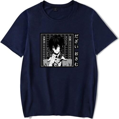 2021 Japanese Anime Cartoon Bungo Stray Dogs T-Shirt Men Women O-Neck Short Sleeve Unisex Pullovers Streetwear Casual Tops