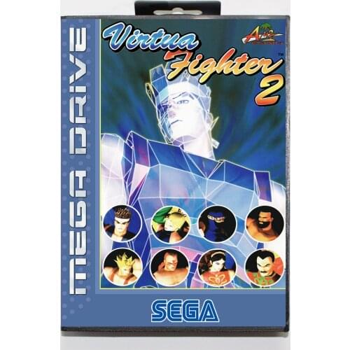 Virtua Fighter 2 16bit MD Game Card For Sega Mega Drive/ Genesis with Retail Box