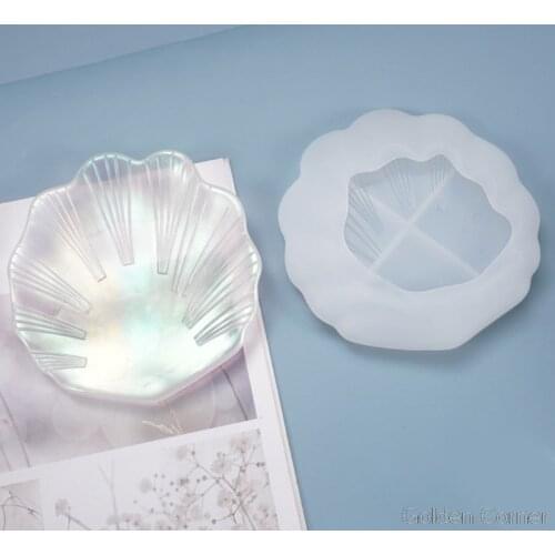 Crystal Epoxy Resin Mold Shell Dish Plate Casting Silicone Mould DIY Crafts Jewelry Decoration Making Tool S21 20 Dropshipping