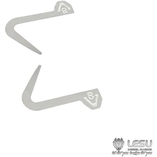 LESU Metal Door Handle B V8 LOGO Adornment for 1/14 Tmy Scaina RC Tractor Truck Model Car DIY Upgraded Parts TH04734