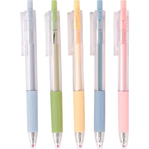 Cute Solid Color Stationary Pen Kawaii School Supplies Gel Ink Pen School Office Pen Kids Gift Office Cute Gel Pens