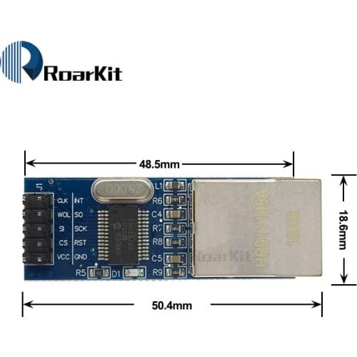 Free shipping Mini ENC28J60 Ethernet LAN Network Module For Arduino 51 AVR SPI PIC STM32 LPC Wholesale