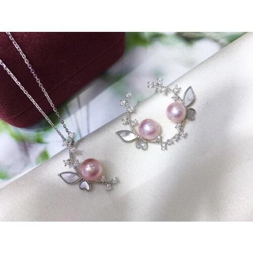 Gorgeous 925 Sterling Silver Pendant Earrings Set Base Mounts Findings Beautiful Jewelry Set Parts Fittings Womens Accessories