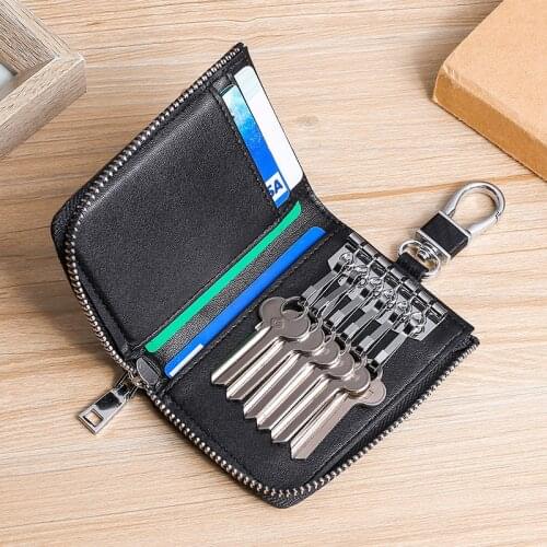 2020 New Multi-functional Key Wallet Keyring Coin Purse Women Men Small Short Money Change Bag Key Bag