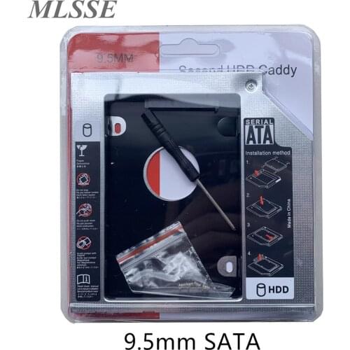 New Original Aluminum 9.5mm 12.7mm Laptop HDD Caddy 2.5" SATA 3.0 Optibay Hard Disk Drive Box Case Enclosure For Laptop DVD-ROM