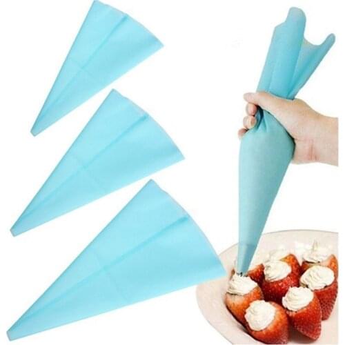New Silicone TPU Piping Bag Reusable Icing Piping Cream Pastry Bag Cake Decorating Tool DIY