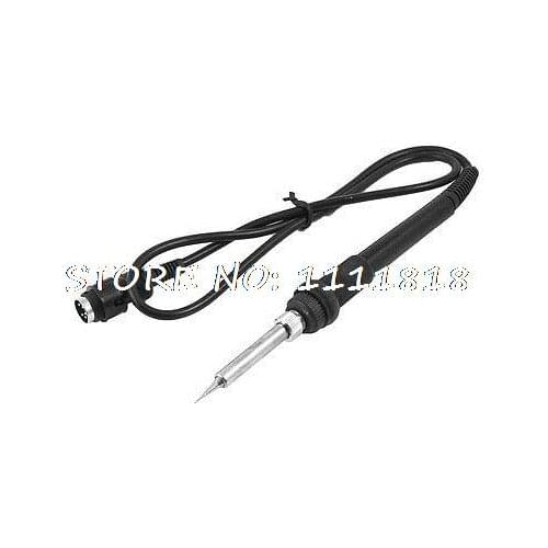 24V 50W 5 Pins Male Plug Electric Soldering Station Solder Iron Handle Black