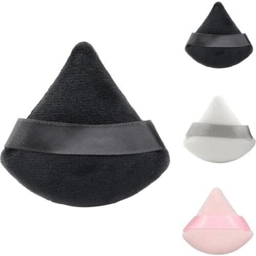 Powder Puff Triangle Shape Powder Puff Washable Mini Cosmetics Soft Cotton Face Powder Lightweight Puff Makeup Tools
