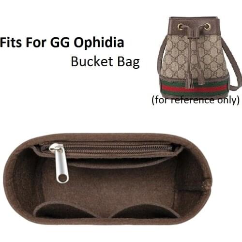 For GG Ophidia Bucket Felt Cloth Insert Bag Organizer Makeup Handbag Travel Storage Organizer Inner Purse Cosmetic Toiletry bags
