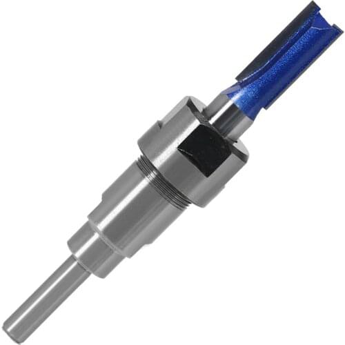 1 pc 1/4" 8mm 12mm 1/2" Shank 6mm shank Router Bit Extension Rod Collet Engraving Machine Extension Milling Cutter for Wood