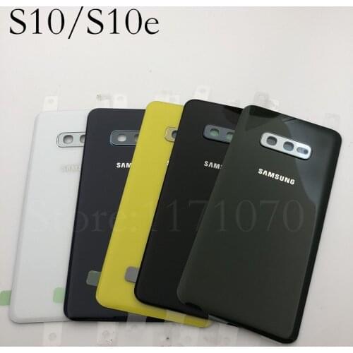 Samsung Galaxy S10E G970 S10+PLUS G973 G975 Battery Back Cover Door Housing Replacement Repair Parts + ear Camera Glass Frame