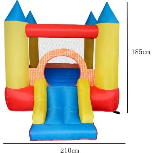 2 in 1 Inflatable Small Slides Bouncer Castle Party Park for Kids Jumper Jump Bounce House