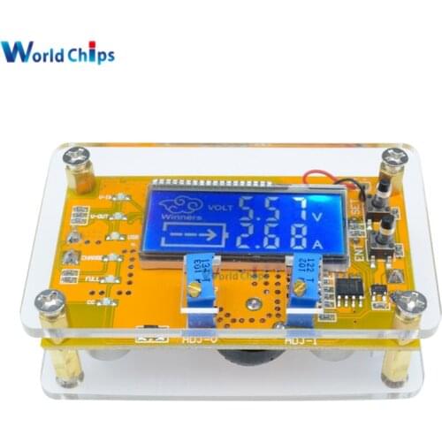 5A Adjustable CC CV LCD Display Step Down Buck Charge Module Panel LED Driver Power Converter Board Module With Case
