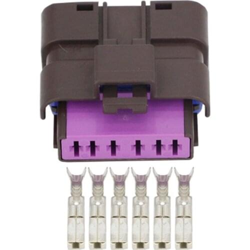 6 Pin Car Adapter Connector Harness Plug with Terminal 211PC062S1049, DJ7067YC-1.5-21